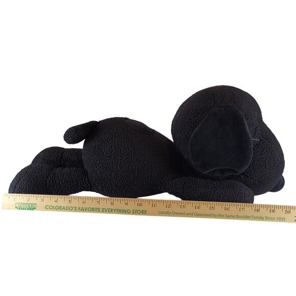 KAWS x Peanuts Snoopy Black Plush 20" Uniqlo Collab Limited Edition Stuffed Toy - Picture 11 of 16